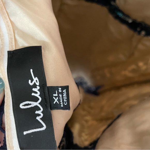 Lulus Divine Destiny Navy Blue Lace Midi Dress - Picture 8 of 8